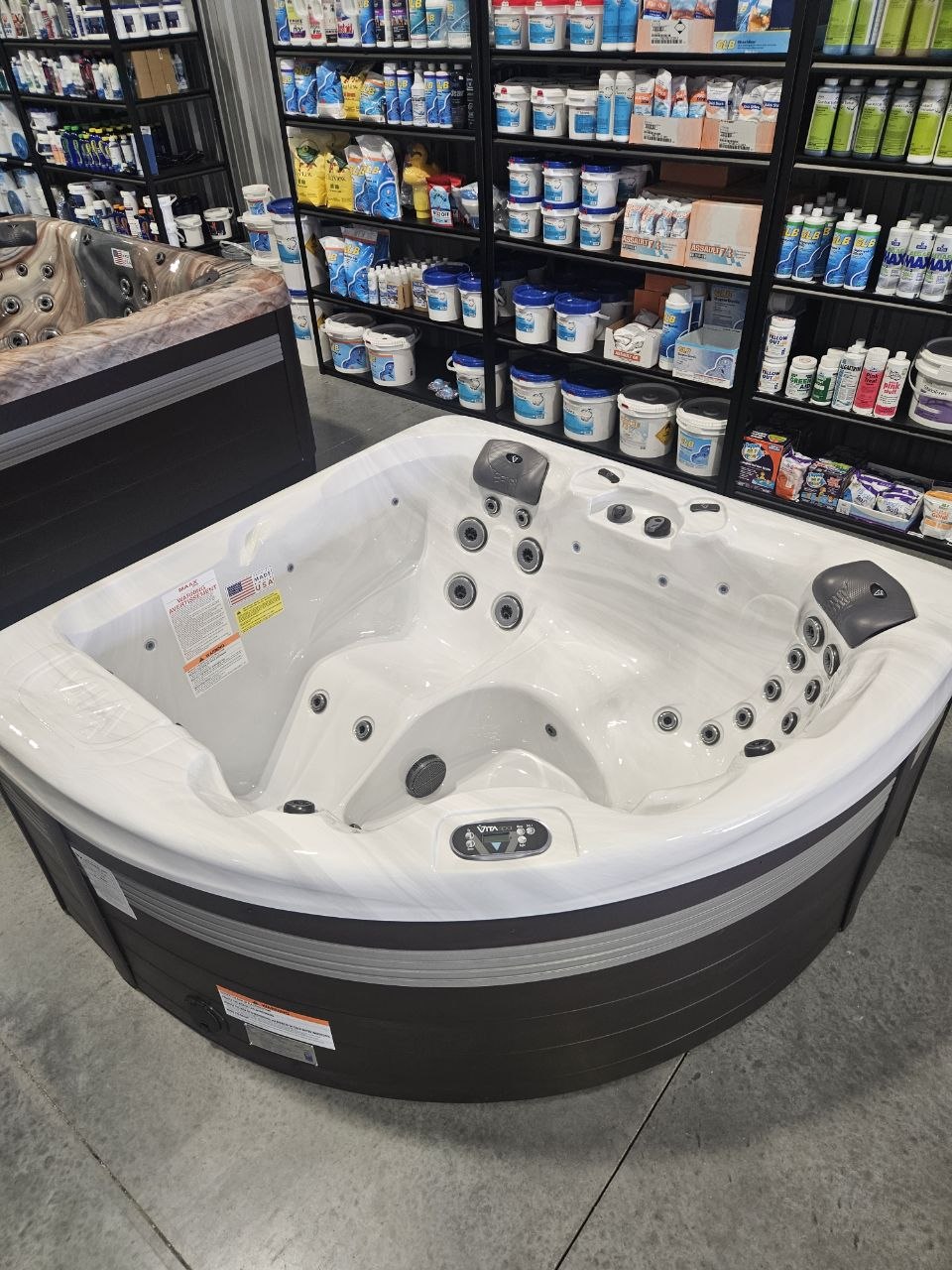 Vita Spa corner 2-person white - AquaZen clearance sale Richland WA