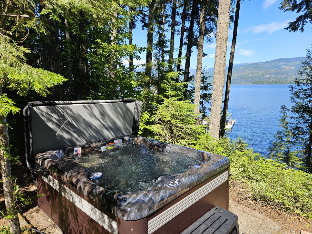 Vita Spa installed at lakefront home