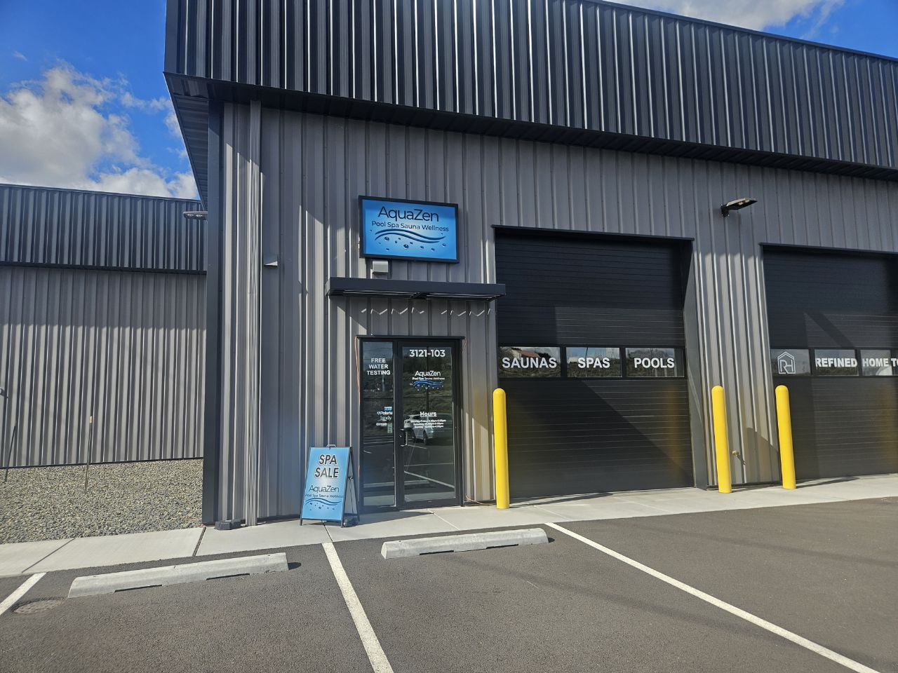 AquaZen store exterior - Richland WA