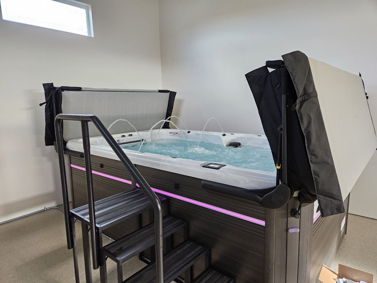 Swim Spa Display - AquaZen Showroom Richland WA